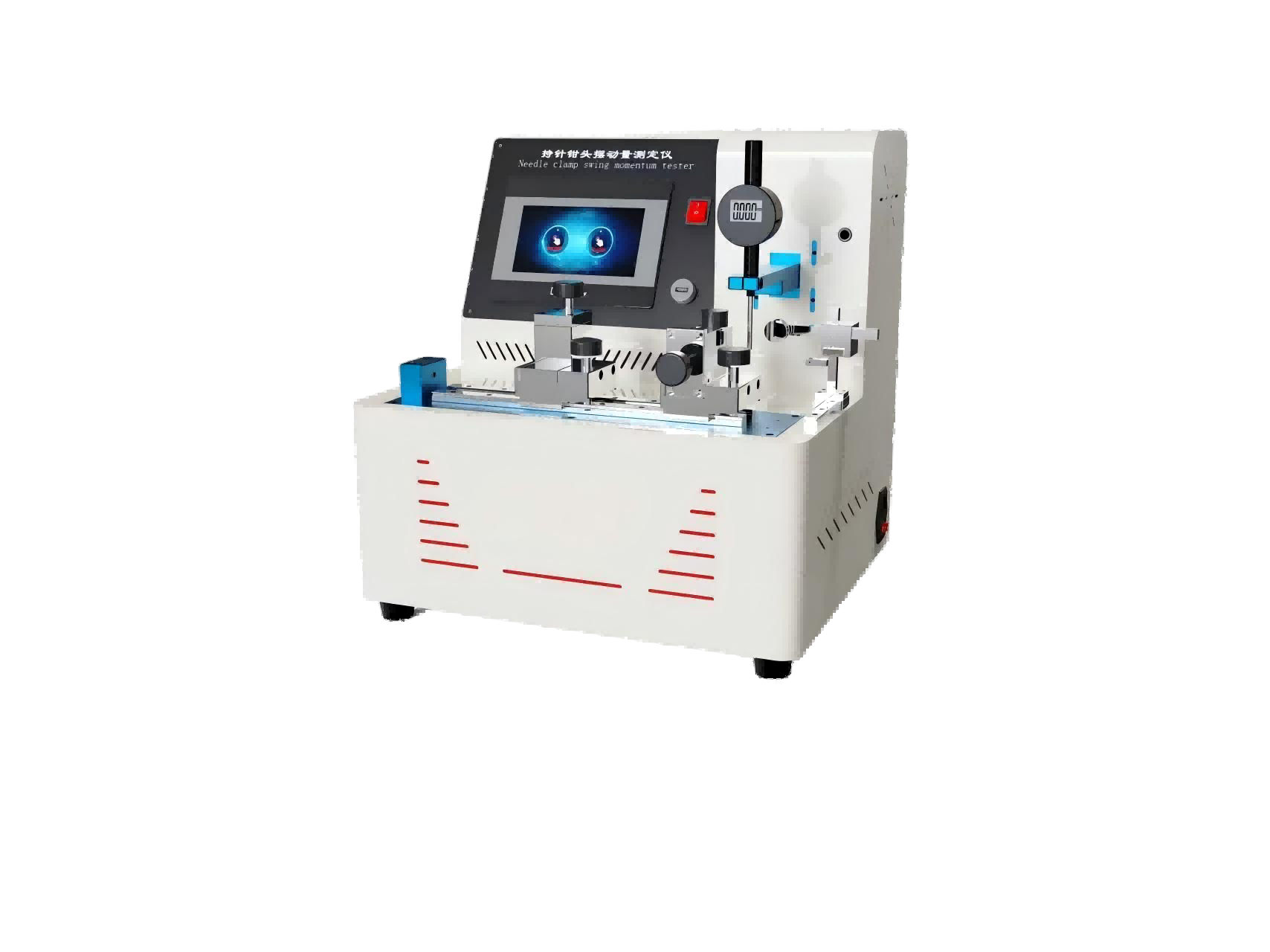 持针钳钳头端摆动量测试仪